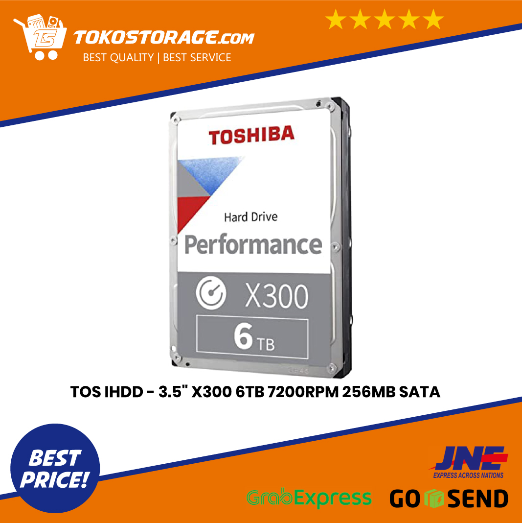 Toshiba Hard Disk Internal - 3.5 X300 6TB 7200RPM 256MB SATA
