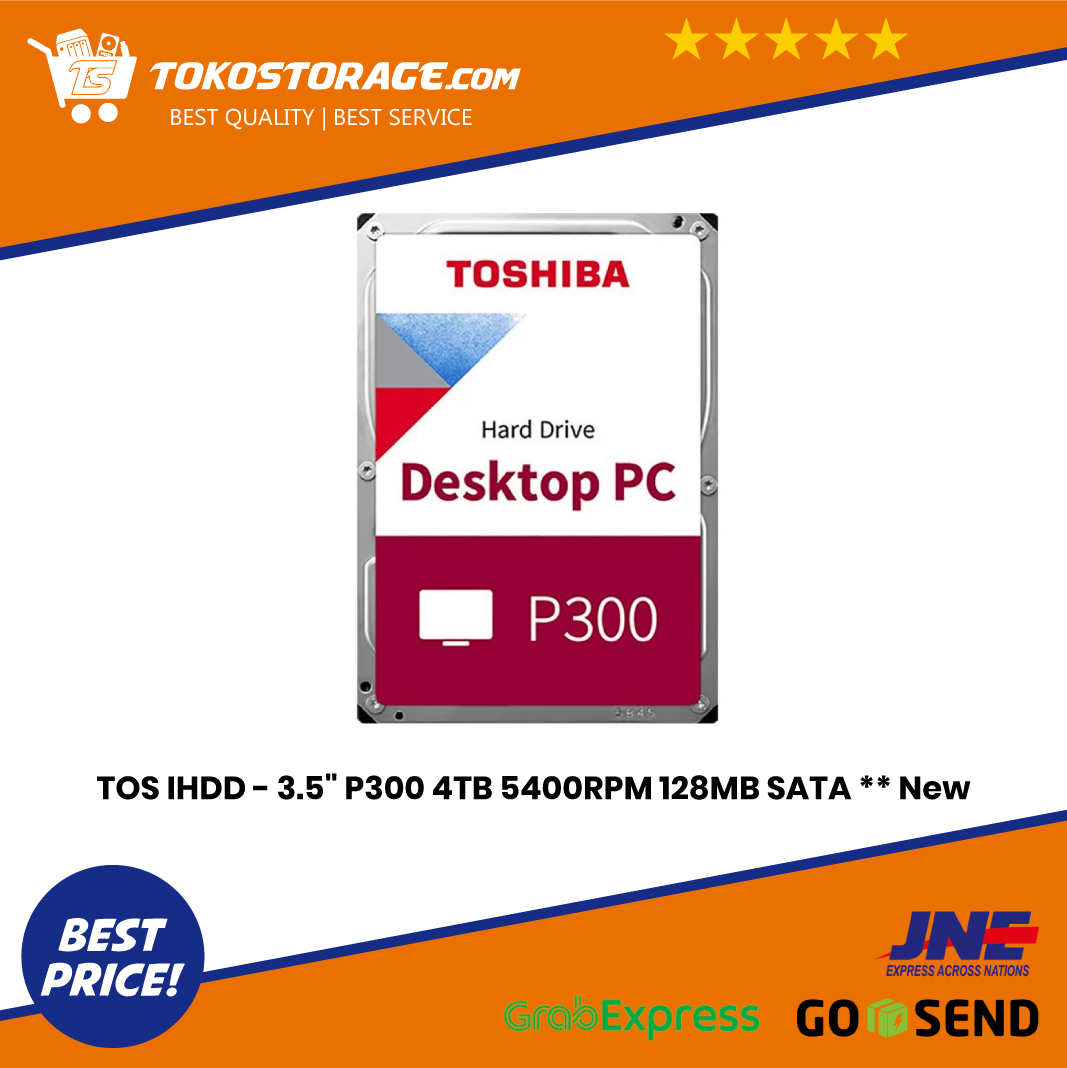 Toshiba Hard Disk Internal - 3.5 P300 4TB 5400RPM 128MB SATA
