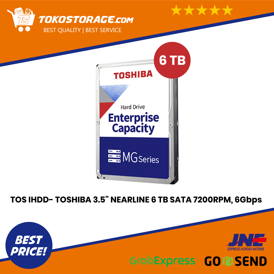 TOSHIBA 3.5 NEARLINE 6 TB SATA 7200RPM 6Gbps