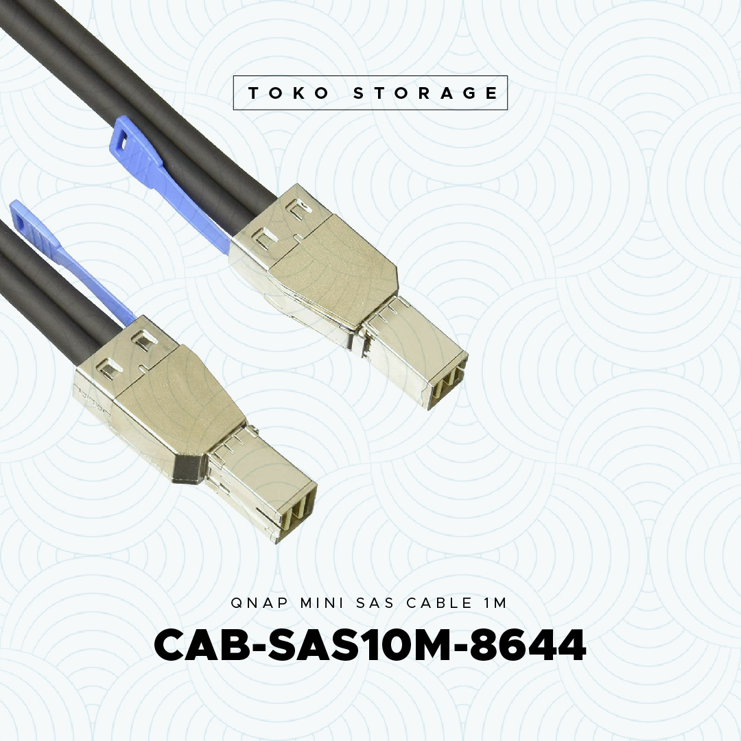 QNAP Mini SAS Cable 1M SFF-8644 - CAB-SAS10M-8644