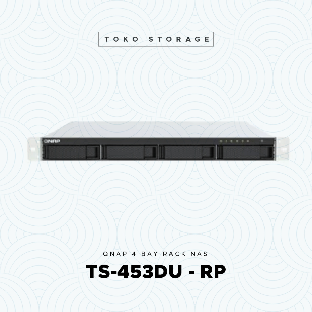 QNAP TS-453DU-RP 4G 4 Bay Rackmount Redundant Power NAS 4GB TS 453DU RP