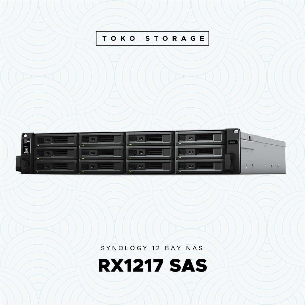 Synology RX1217sas 12 bay SAS Expansion Unit enclosure Server Storage