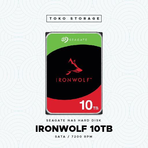 Seagate IronWolf HDD - Hardisk NAS Iron Wolf 10TB SATA 7200RPM
