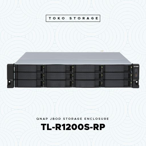 QNAP TL-R1200S-RP 12 bay Rackmount JBOD storage enclosure TL R1200S RP