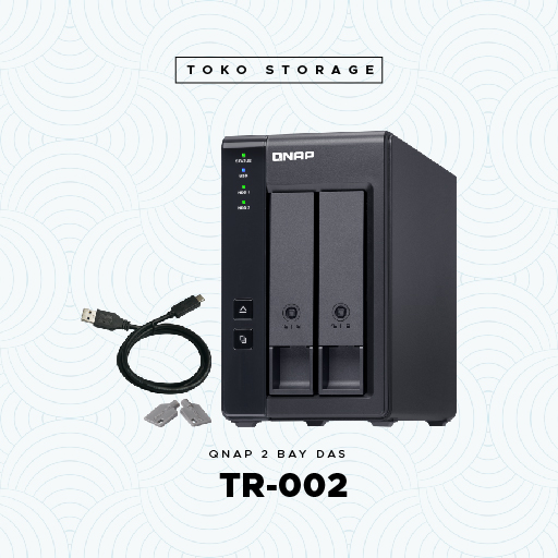 QNAP TR-002 2 Bay USB Type-C DAS Direct Attached Storage TR 002 TR002