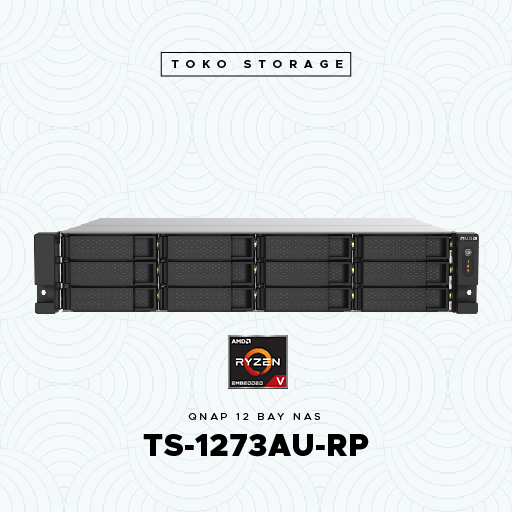 QNAP TS-1273AU-RP-8G 12 Bay Redundant Power Rackmount NAS 8GB 1273AU