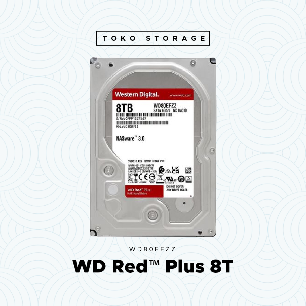 WD RED 8 TB - HDD Hardisk Internal 3.5 Inc NAS