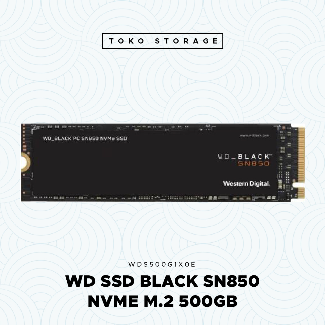 SSD WD BLACK SN850 500 GB M.2 NVMe PCIe Gen 4