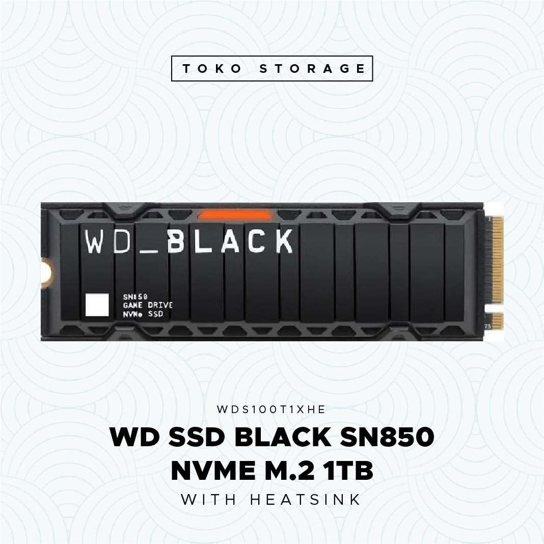 SSD WD BLACK SN850 1 TB M.2 NVMe PCIe Gen 4 With Heatsink